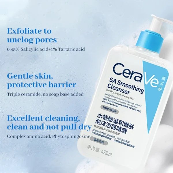 CeraVe Cleanser Salicylic Acid Foaming 236ml/473ml - Image 2