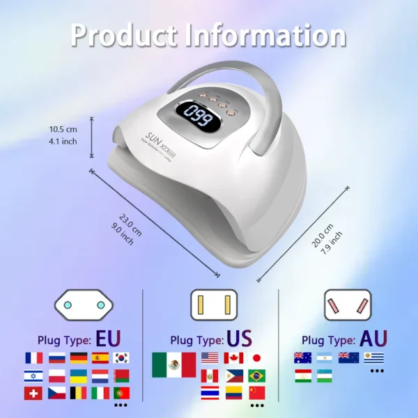 Professional Nail Dryer LED UV Lamp - Image 5