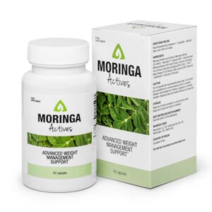 A picture of a Moringa Actives bottle